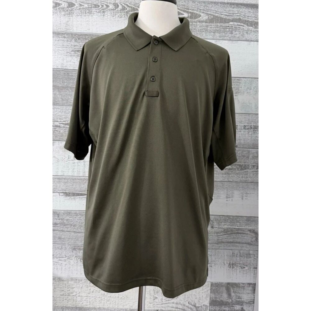 511 Tactical Polo Shirt Mens XL-Green-Sleeve Pocket-Performance-Oversized